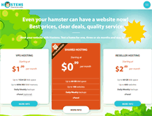 Tablet Screenshot of hostens.com